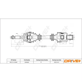 Arbre de transmission Dr!ve+ DP2110.10.0667