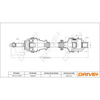 Arbre de transmission Dr!ve+ OEM 7711106228