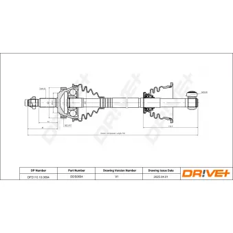 Dr!ve+ DP2110.10.0694 - Arbre de transmission