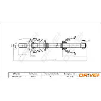 Arbre de transmission Dr!ve+ OEM 8200065339