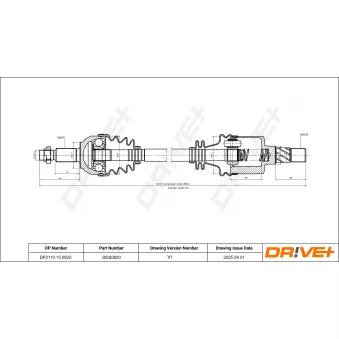 Arbre de transmission Dr!ve+ OEM 7711135956