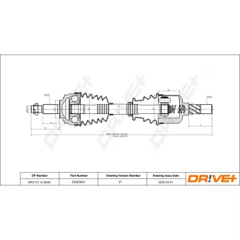 Arbre de transmission Dr!ve+ DP2110.10.0843