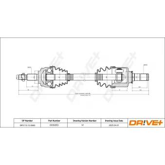Arbre de transmission Dr!ve+ DP2110.10.0853