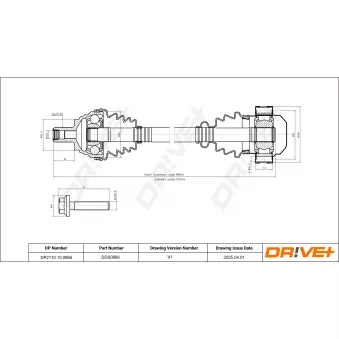 Arbre de transmission Dr!ve+ DP2110.10.0866