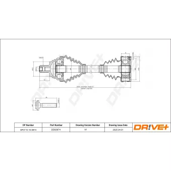 Arbre de transmission Dr!ve+ DP2110.10.0874