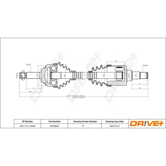 Arbre de transmission Dr!ve+ DP2110.10.0890