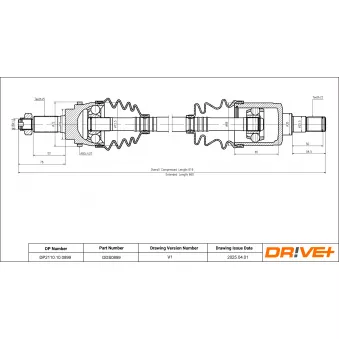 Arbre de transmission Dr!ve+ OEM 4410286G30000