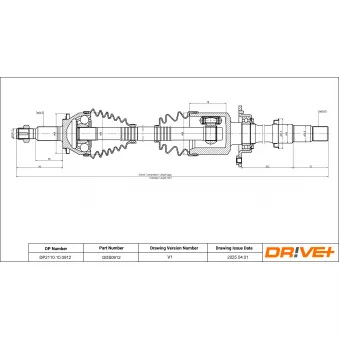 Arbre de transmission Dr!ve+ OEM 4341005481