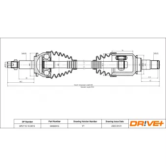 Arbre de transmission Dr!ve+ OEM 4342005431