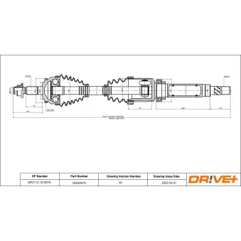 Arbre de transmission Dr!ve+ OEM 9122833