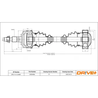 Arbre de transmission Dr!ve+ DP2110.10.0999