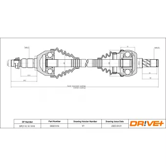 Arbre de transmission Dr!ve+ DP2110.10.1016