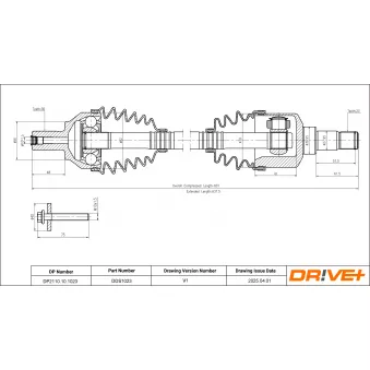 Arbre de transmission Dr!ve+ DP2110.10.1023