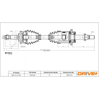 Arbre de transmission Dr!ve+ DP2110.10.1025