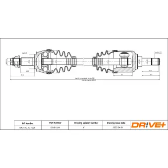 Arbre de transmission Dr!ve+ DP2110.10.1029