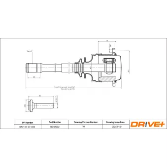 Arbre de transmission Dr!ve+ DP2110.10.1032