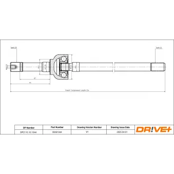 Arbre de transmission Dr!ve+ DP2110.10.1044