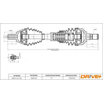 Arbre de transmission Dr!ve+ OEM 36002544