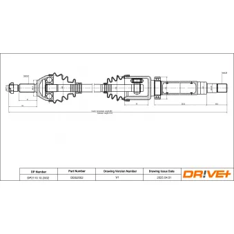 Arbre de transmission Dr!ve+ OEM rm2t143b436cc
