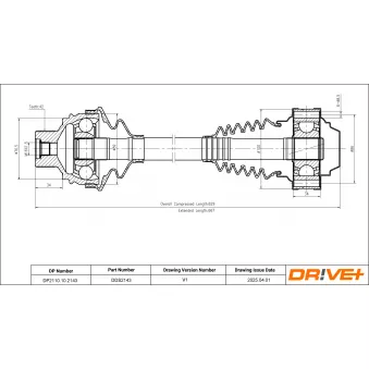 Arbre de transmission Dr!ve+ DP2110.10.2143