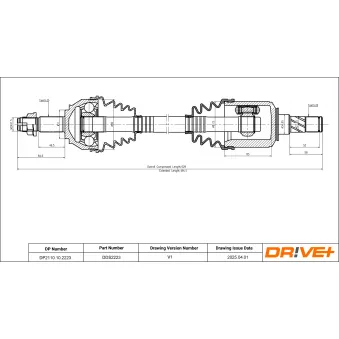 Arbre de transmission Dr!ve+ DP2110.10.2223