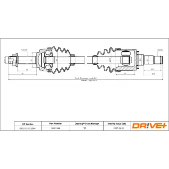 Arbre de transmission Dr!ve+ DP2110.10.2384