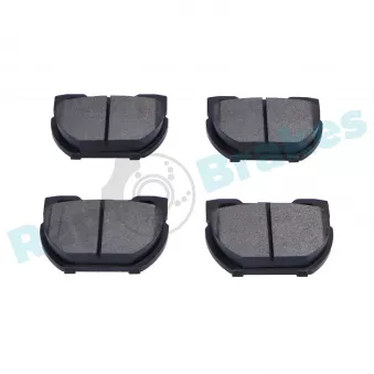 Jeu de 4 plaquettes de frein avant RAP BRAKES R-P0546 pour MAZDA 2 2.5 4x4 - 83cv