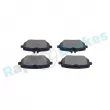Jeu de 4 plaquettes de frein arrière RAP BRAKES [R-P1680]