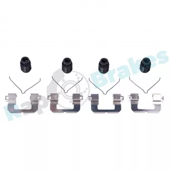 Kit d'accessoires, plaquette de frein à disque RAP BRAKES R-U0353 pour HYUNDAI IONIQ Electric - 120cv