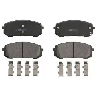 Jeu de 4 plaquettes de frein avant ABE C10543ABE