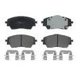 Jeu de 4 plaquettes de frein avant ABE [C10548ABE]