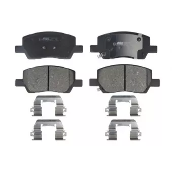 Jeu de 4 plaquettes de frein avant ABE C10549ABE pour SKODA SCALA 1.0 MPi - 67cv