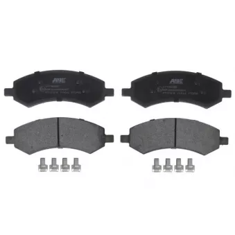 Jeu de 4 plaquettes de frein avant ABE C1Y048ABE pour DODGE RAM 1500 5.7 4x4 - 350cv