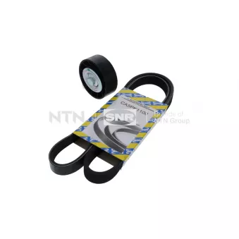 Jeu de courroies trapézoïdales à nervures SNR KA858.10 pour MITSUBISHI PAJERO 2.8 JTD 4x4 - 128cv