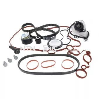 Pompe à eau + kit de courroie crantée SNR KDP459.700A pour FORD TRANSIT CUSTOM PureTech 82 - 82cv