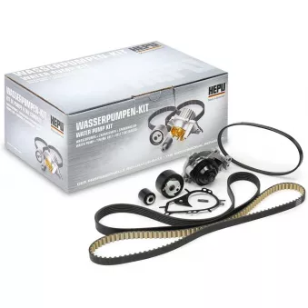 Pompe à eau + kit de courroie de distribution HEPU PK09080 pour FORD TRANSIT CUSTOM PureTech 82 - 82cv