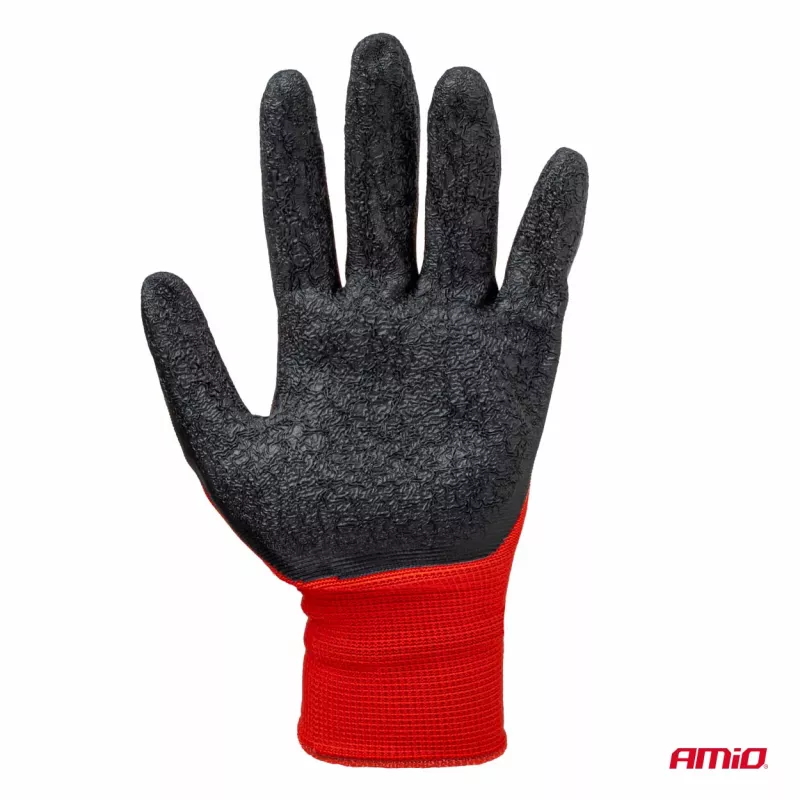 Gants de protection enduits de latex PE, taille 8 (2 paires), 2121X AMIO 04635 - Visuel 1