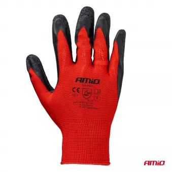 Gants de protection enduits de latex PE, 4 pièces, taille 9 (2 paires), 2121X AMIO 04636