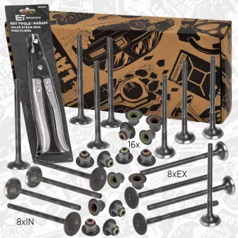 Kit de soupapes, soupapes d'admission/d'échappement ET ENGINETEAM OEM 1113187