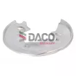Déflecteur, disque de frein arrière gauche DACO Germany [610220]