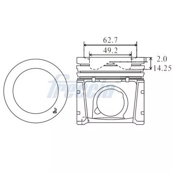 FRECCIA FP23-101300 - Piston