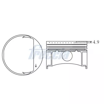 FRECCIA FP23-101800 - Piston