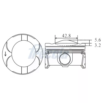Piston FRECCIA OEM CM5Z6108D