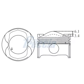 Piston FRECCIA FP23-102200