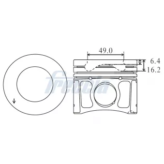 FRECCIA FP23-102400 - Piston