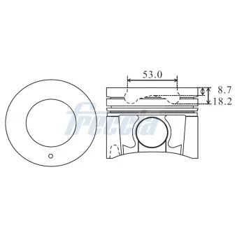 Piston FRECCIA OEM 12033DB010