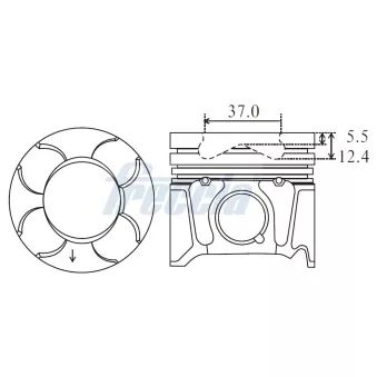 Piston FRECCIA OEM 55220492