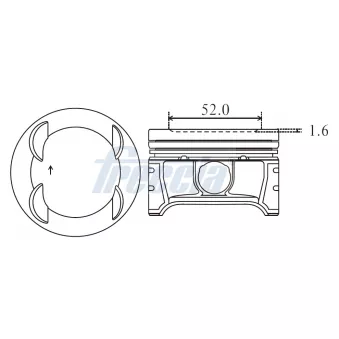 Piston FRECCIA OEM 55571102