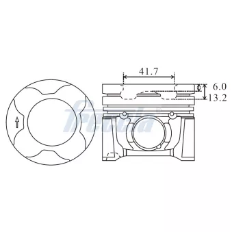 Piston FRECCIA OEM 71783101