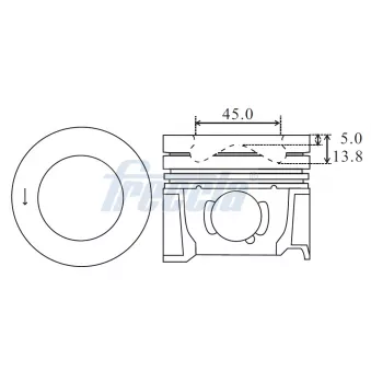 Piston FRECCIA OEM 31330165